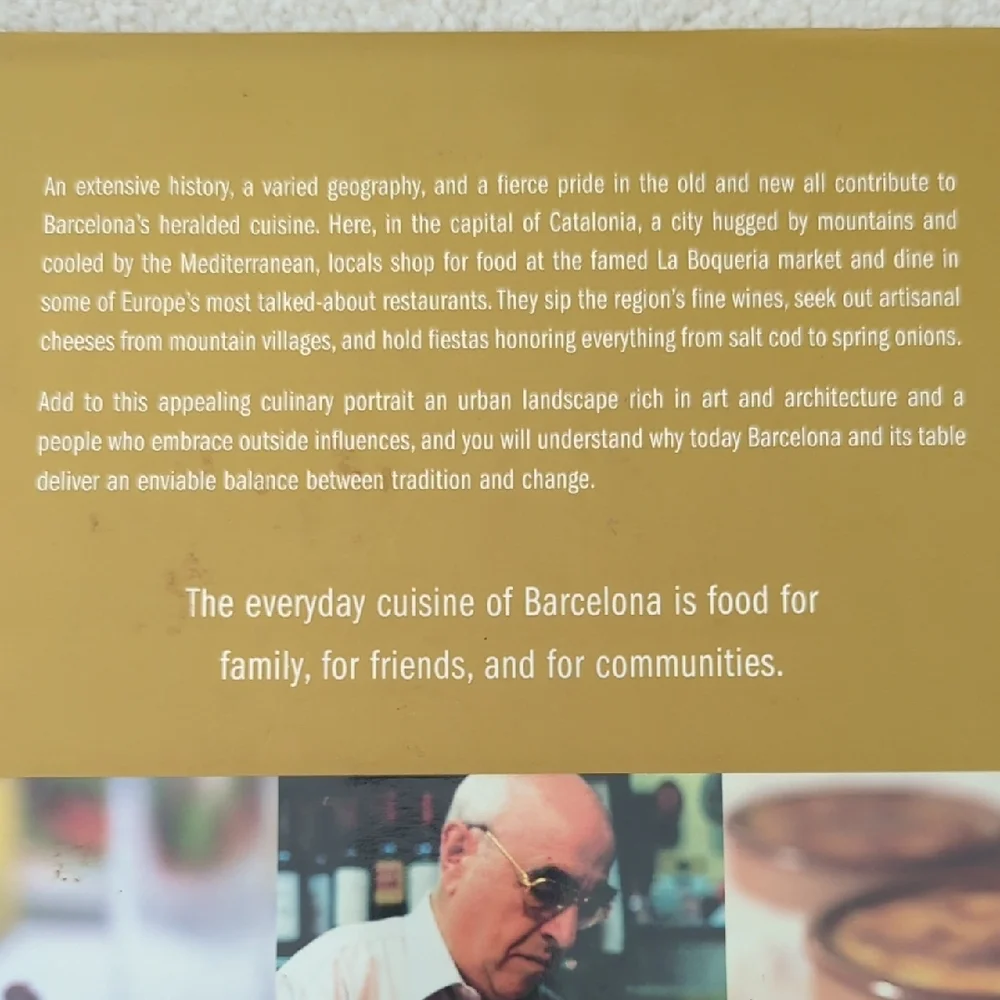 3 For $30. Williams Sonoma Barcelona Recipe Book with Golden Cover